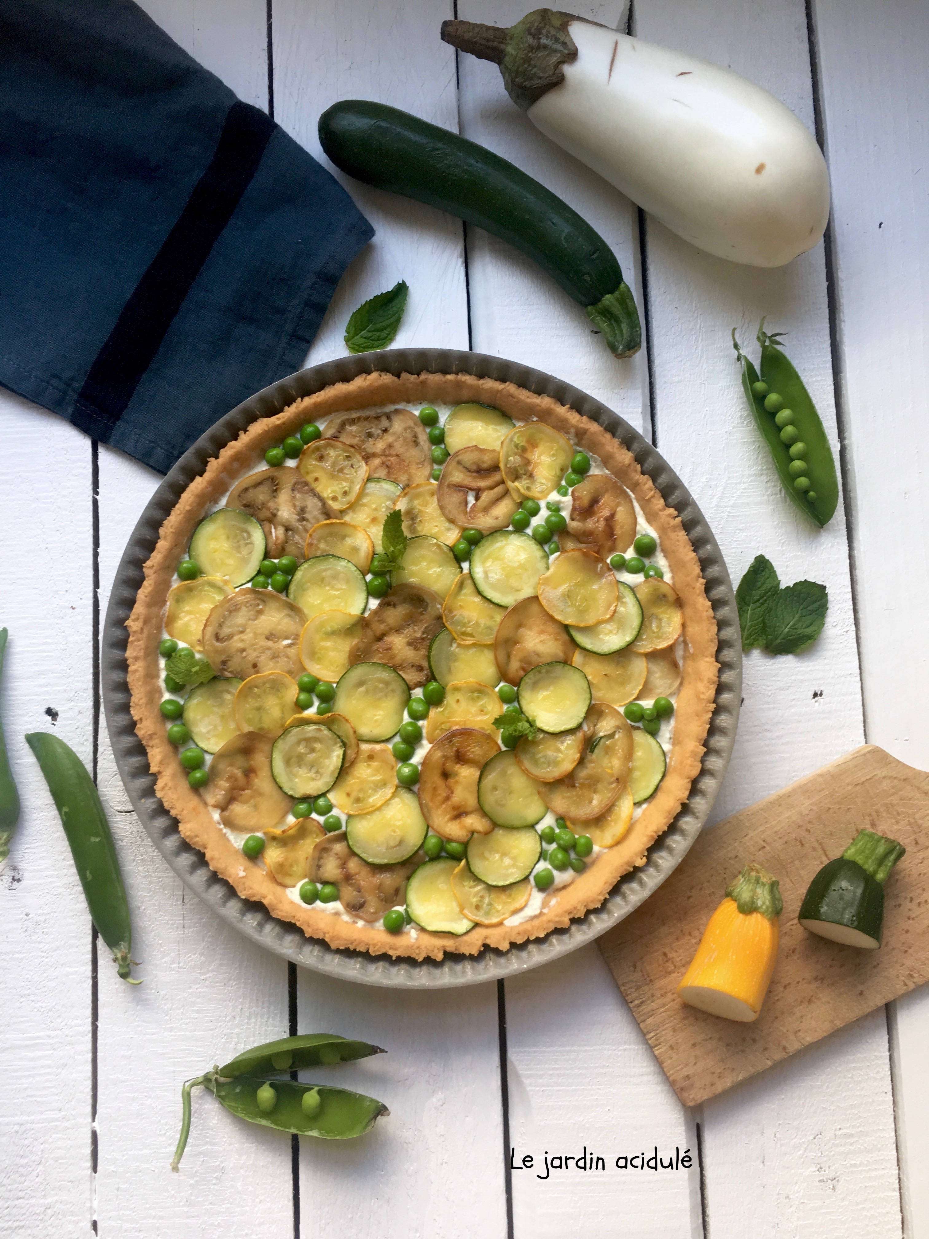 Tarte aux légumes de saison - LE JARDIN ACIDULÉ