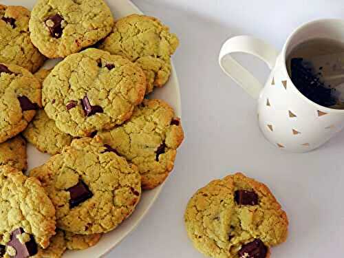 Cookies au thé Matcha et au chocolat noir