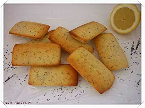 FINANCIER SAVEUR CITRON ET PAVOT