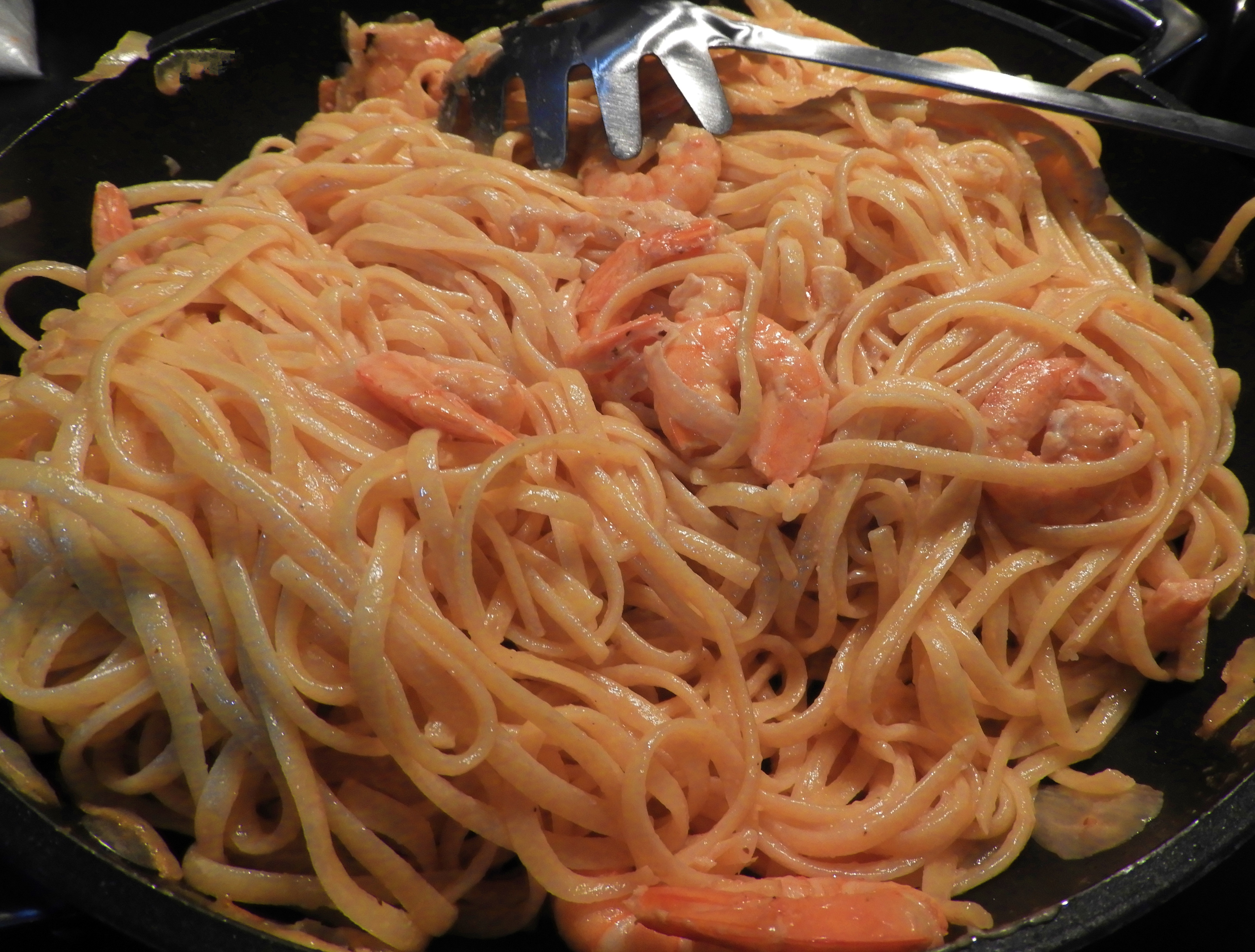 Linguine aux crevettes