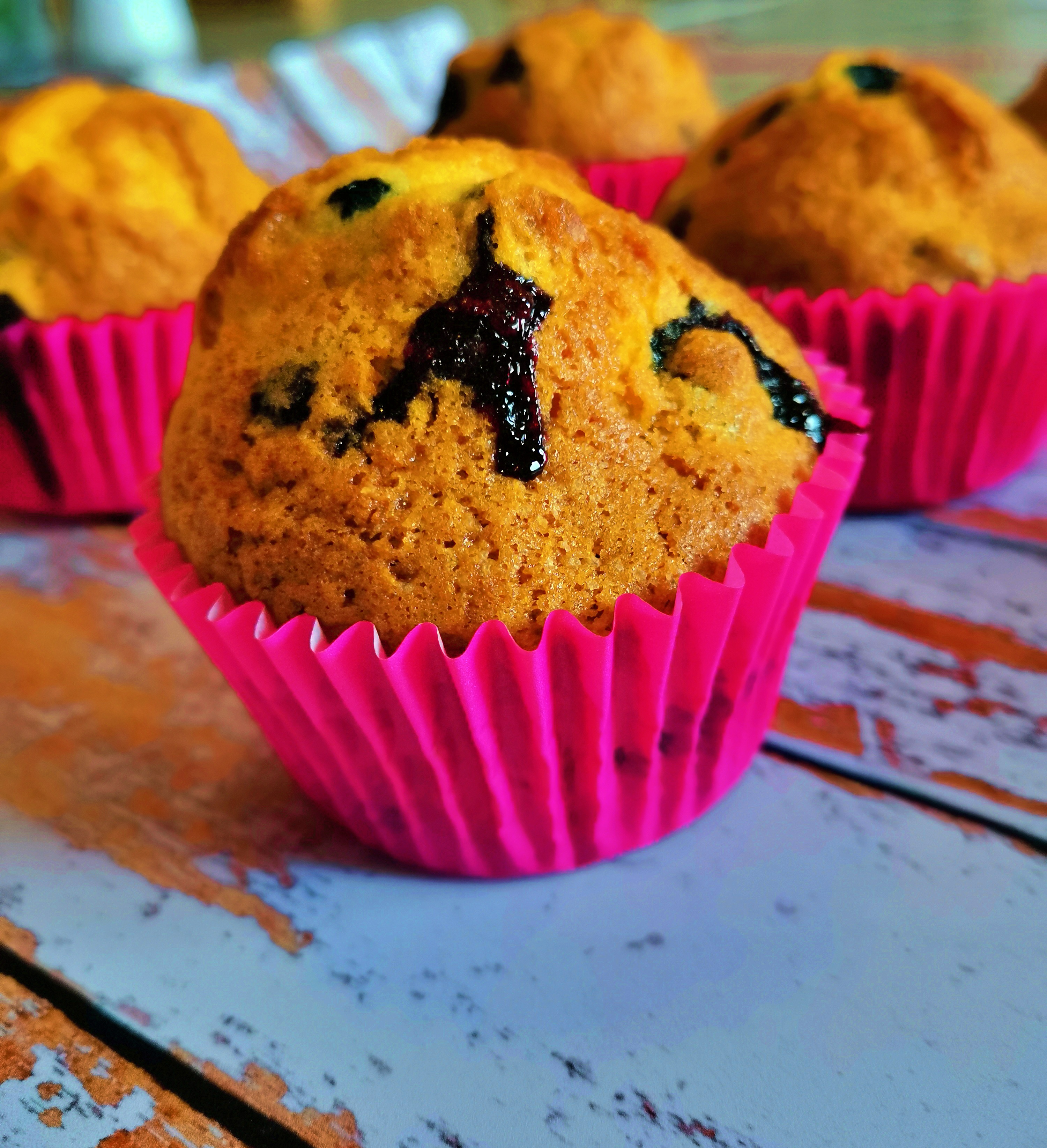 Muffins Américains aux myrtilles