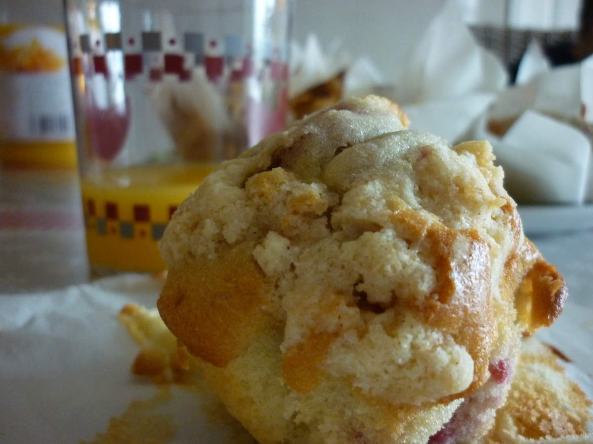 MUFFINS CRUMBLE FRAMBOISES