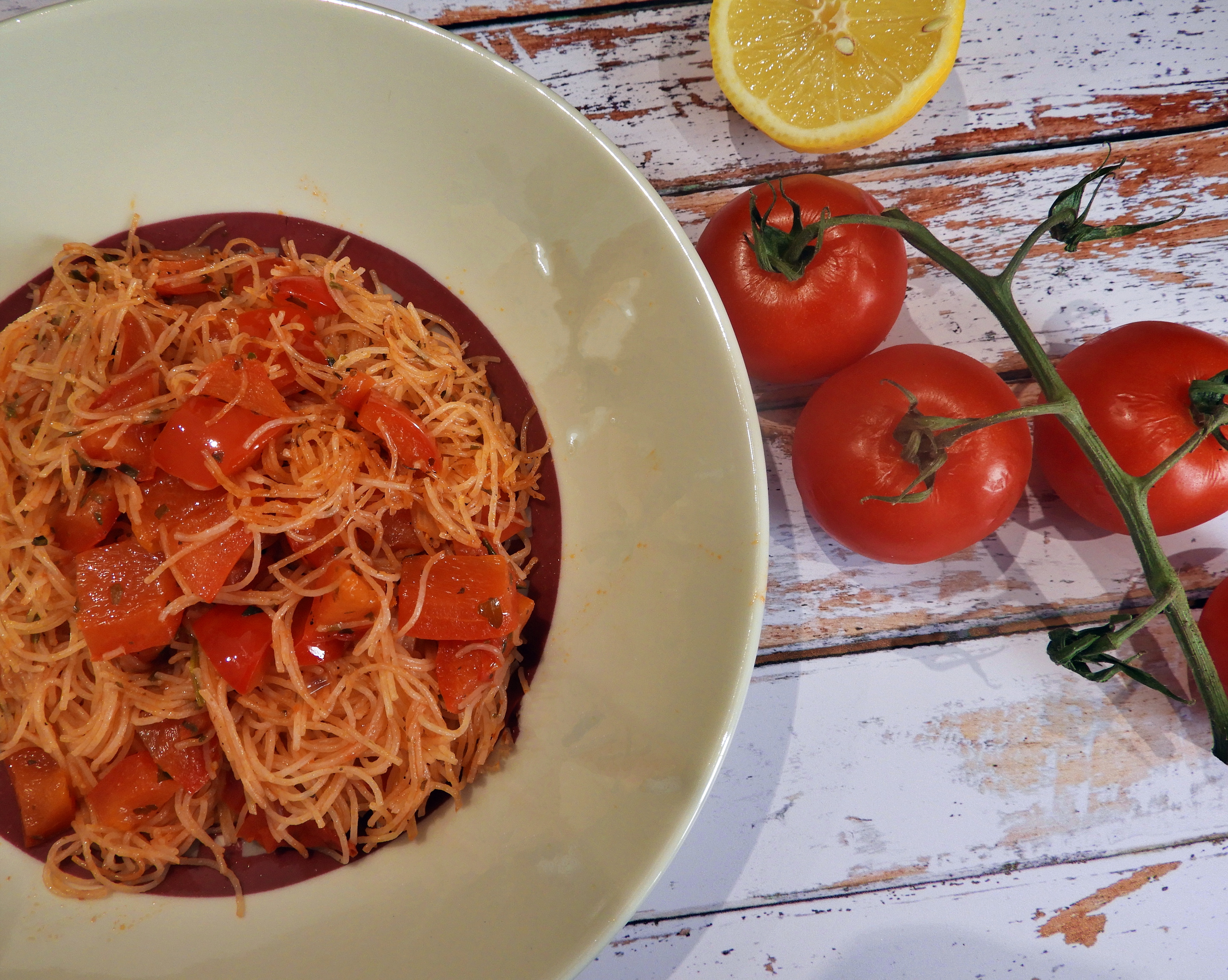 Vermicelles de riz à l’Italienne