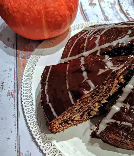 Zebra cake ensorcelé d'Halloween
