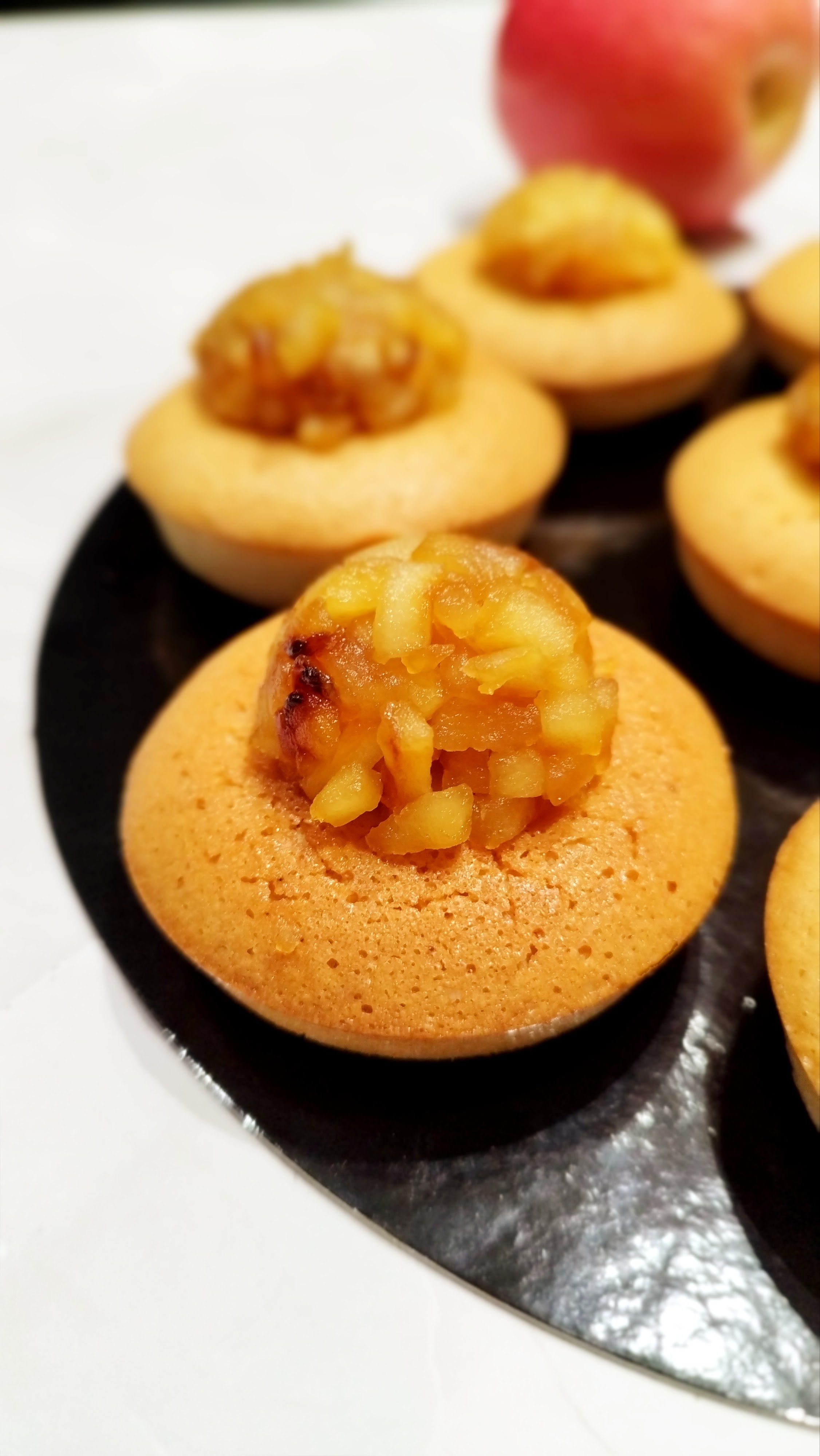 Financiers aux pommes caramélisées