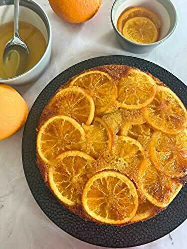 Gâteau renversé à l'orange, moelleux et parfumé