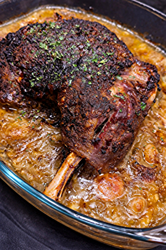 Epaule d'agneau confite et haricots coco