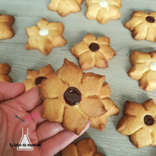 Biscuits fleurs sans emporte pièce