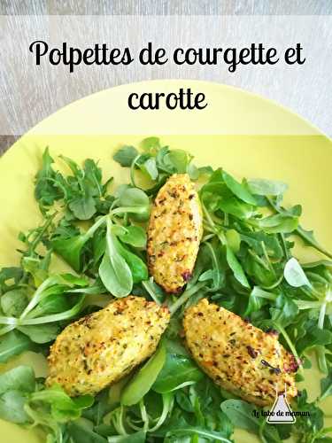 Polpettes courgette et carotte (companion ou non)