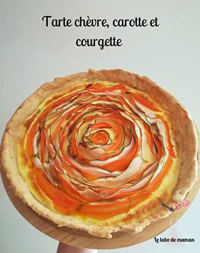 Tarte chèvre, carotte et courgette (companion ou non)