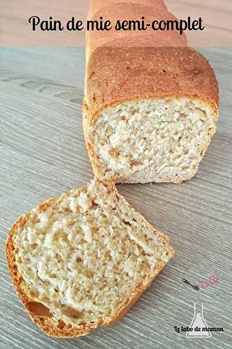 Pain de mie semi complet (companion ou non)