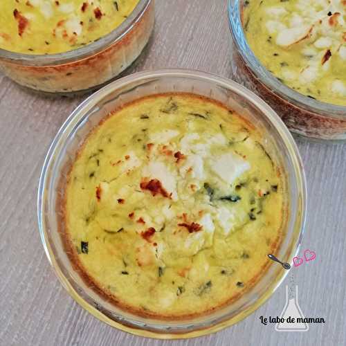 Clafoutis aux courgettes et au saumon