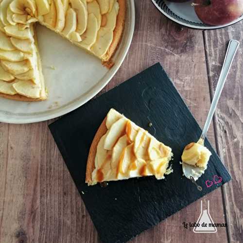 Tarte aux pommes sur sablé breton