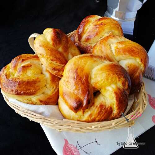 Brioche à la crème d'amande façon kringle (version mini)