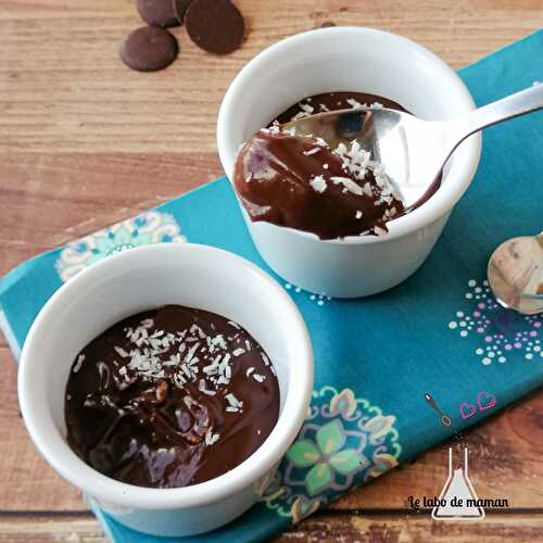 Crème dessert chocolat et noisette (vegan)