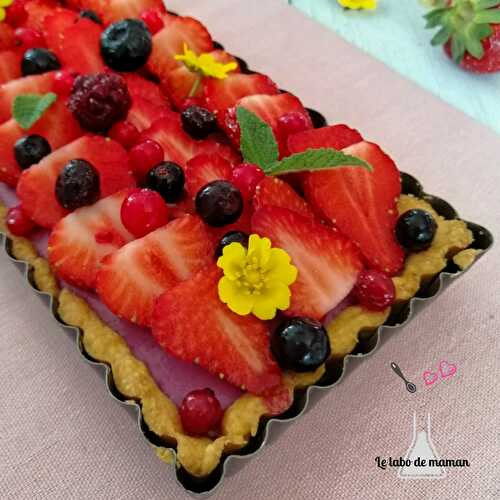 Tarte panna cotta aux fruits rouges