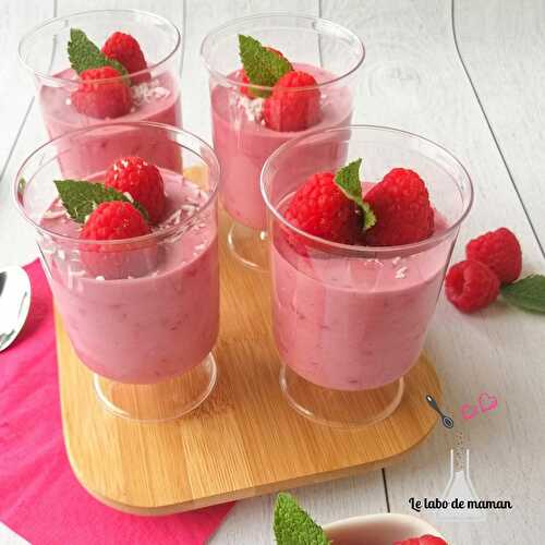 Mousses framboise et coco