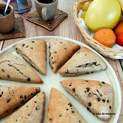 Scones aux pépites de chocolat