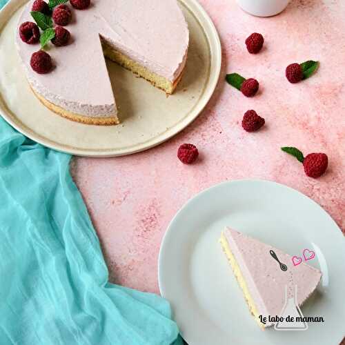 Gâteau nuage framboise et citron