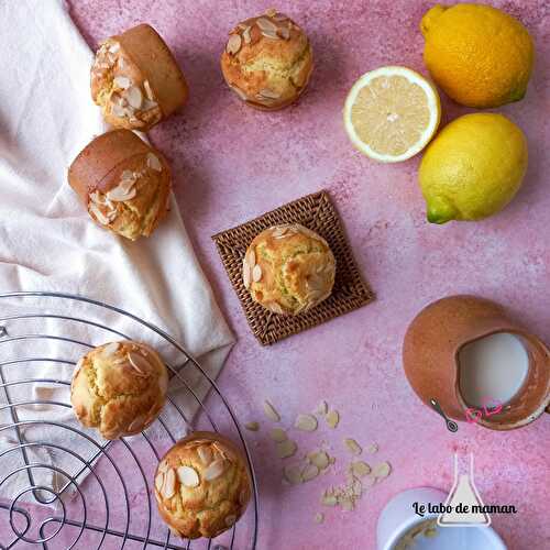 Muffins moelleux citron et amande