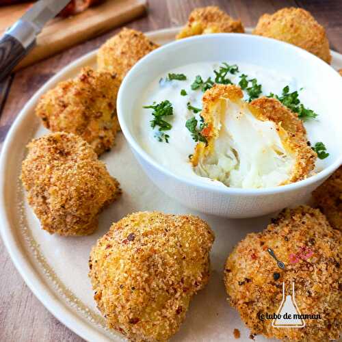 Chou-fleur croustillant au parmesan et chorizo