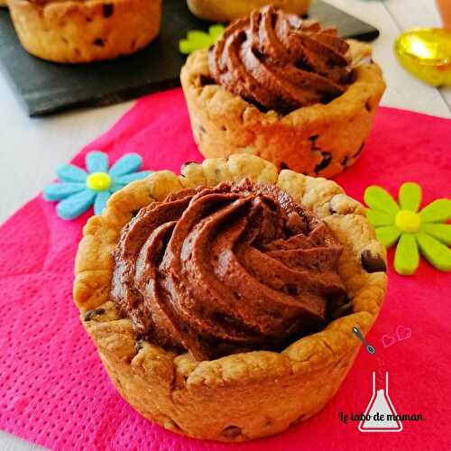 Cookie cup et sa mousse au chocolat