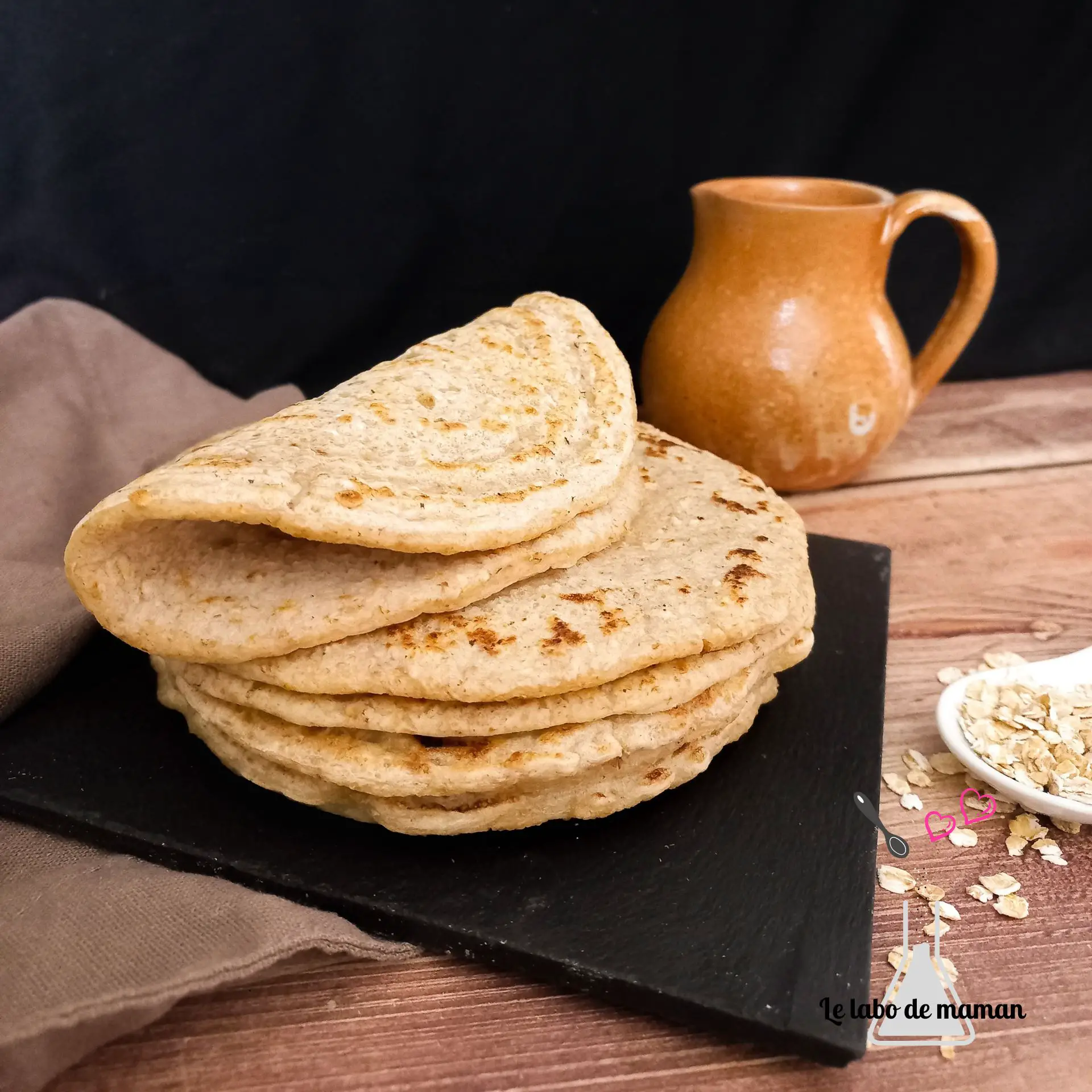 Crêpes aux flocons d'avoine