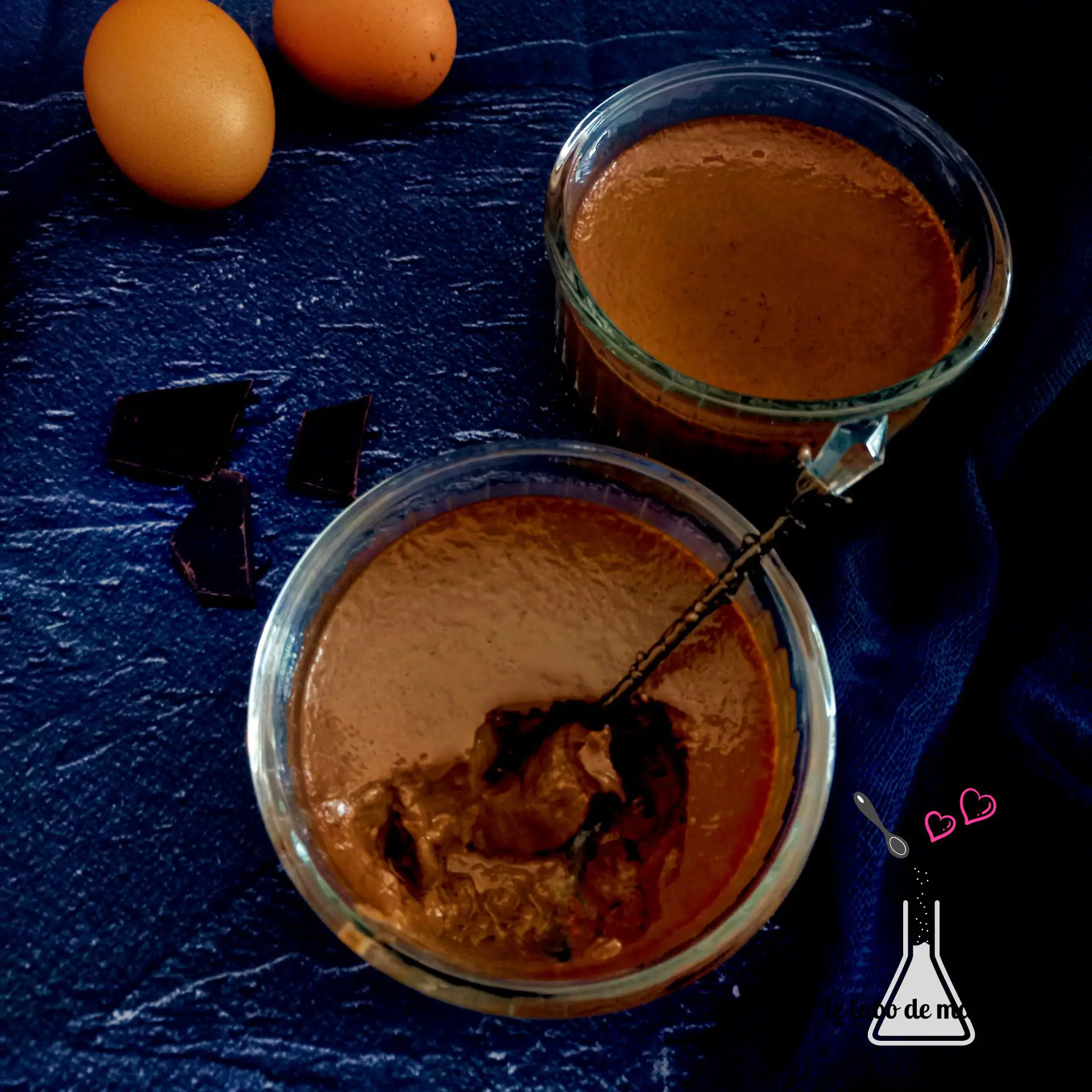 Flan aux oeufs au chocolat