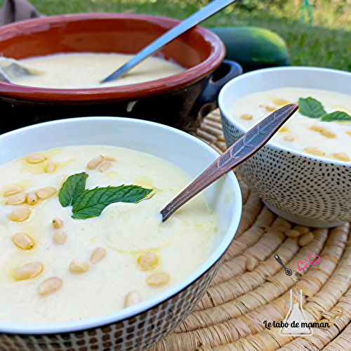 Velouté froid aux courgettes