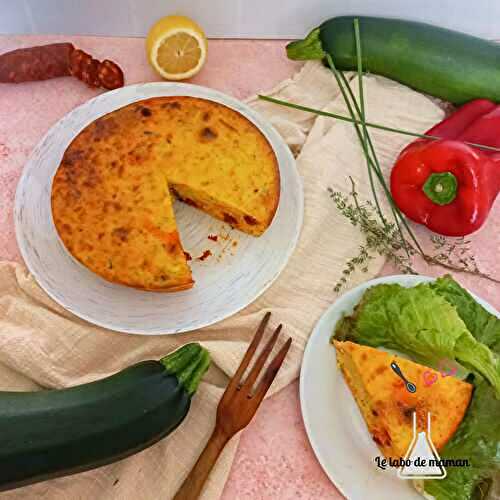 Gâteau de semoule aux courgettes