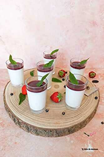 Panna cotta coco et fruits rouges