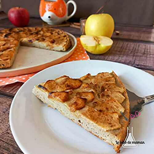 Gâteau façon tarte aux pommes ultra fondant