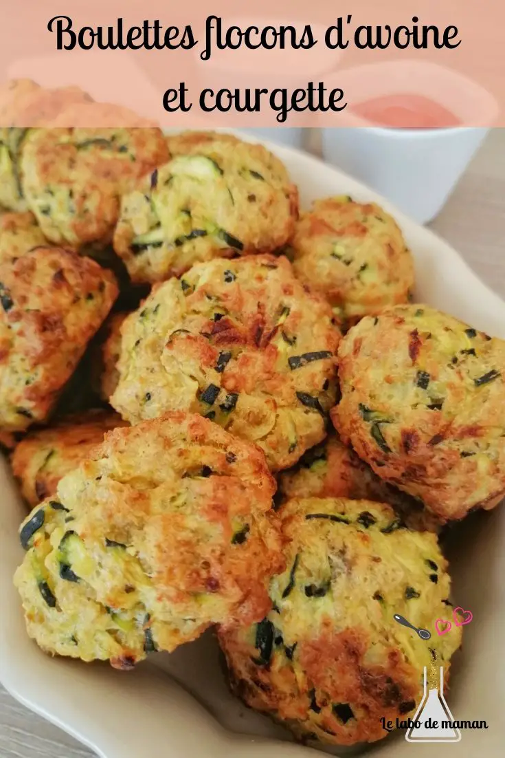 Boulettes à la courgette et aux flocons d'avoine