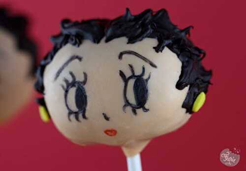 Betty Boop cake pops