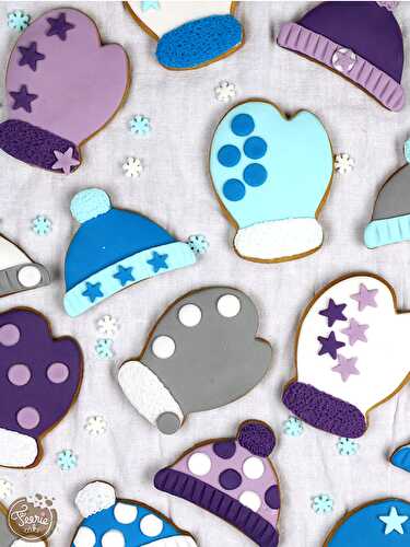 Biscuits décorés d'hiver