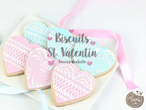 Biscuits dentelle Saint-Valentin