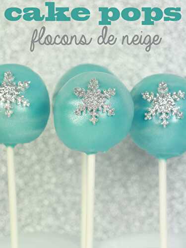 Cake pops flocons