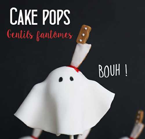 Cake pops gentils petits fantômes d'Halloween à déguster