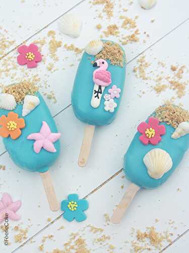 Cakesicle pop - Les cake pops glaces tropicales