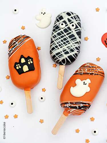 Cakesicle pops d'Halloween