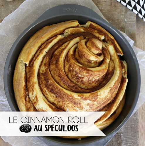 Cinnamon roll glaçage au spéculoos