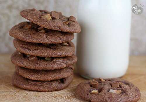 Cookies tout chocolat et poire