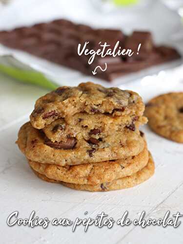 Cookies végétaliens aux pépites de chocolat