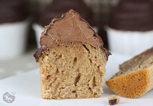 Cupcake chapeauté praliné et pâte à tartiner au chocolat