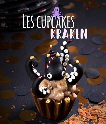 Cupcakes Kraken d'Halloween à la carotte