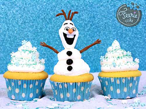 Cupcakes Olaf à la neige - Féerie Cake