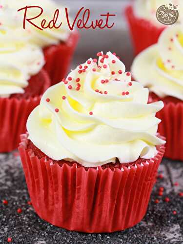 Cupcakes red velvet la recette - Féerie Cake - Cake design