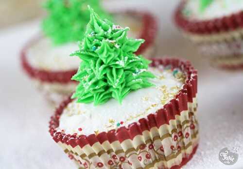 Cupcakes sapin de Noel en buttercream