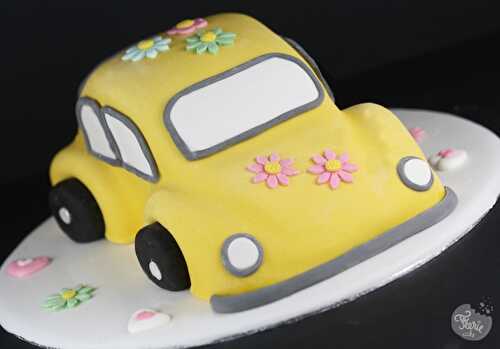 Gâteau 3D voiture coccinelle