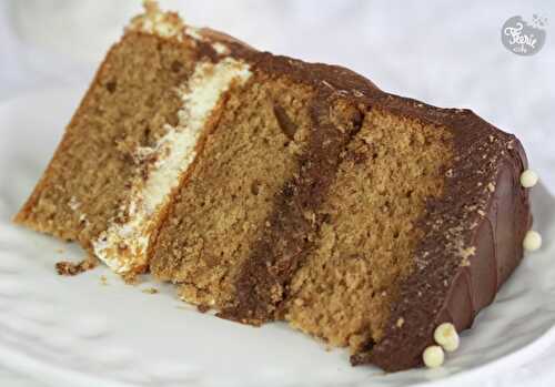 Gâteau au café-noisette et aux 3 mousses au chocolat